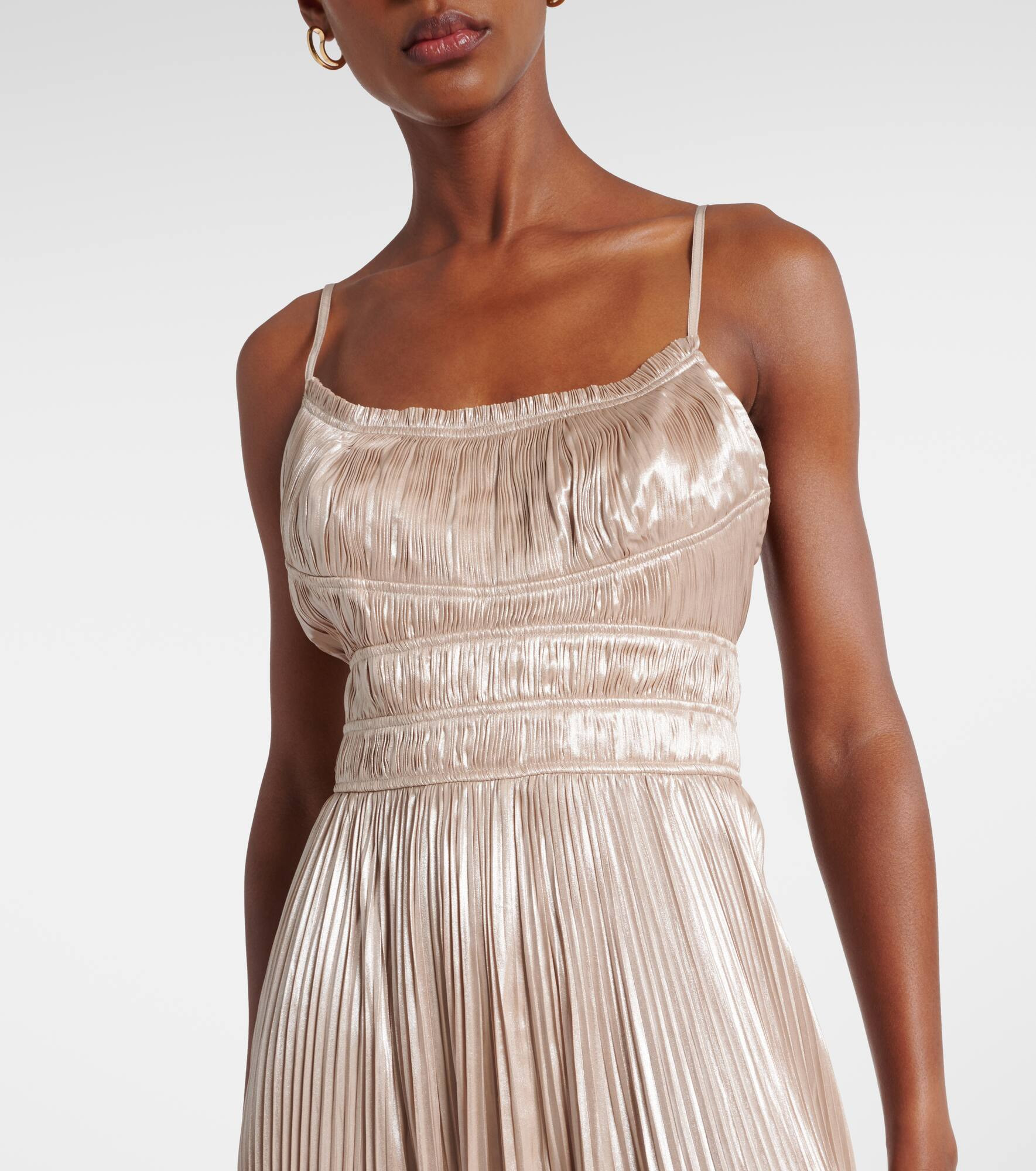 Reine plissé satin gown - 4