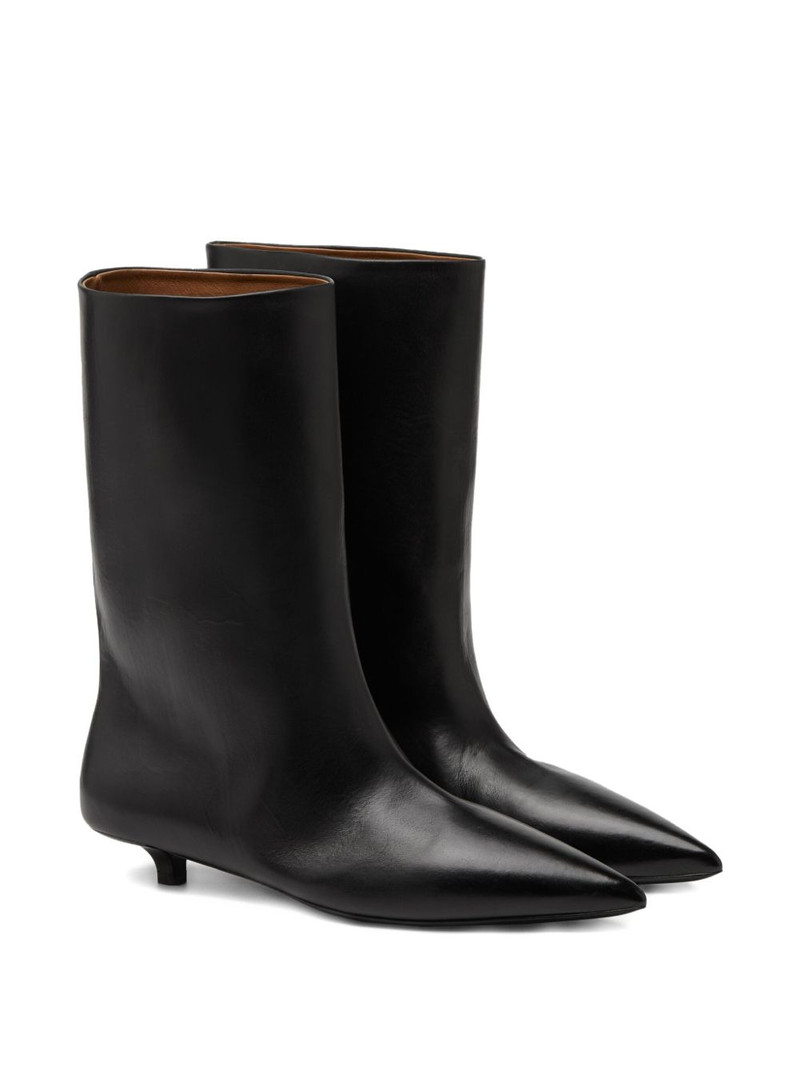 Marsèll Spino pointed-toe leather boots outlook