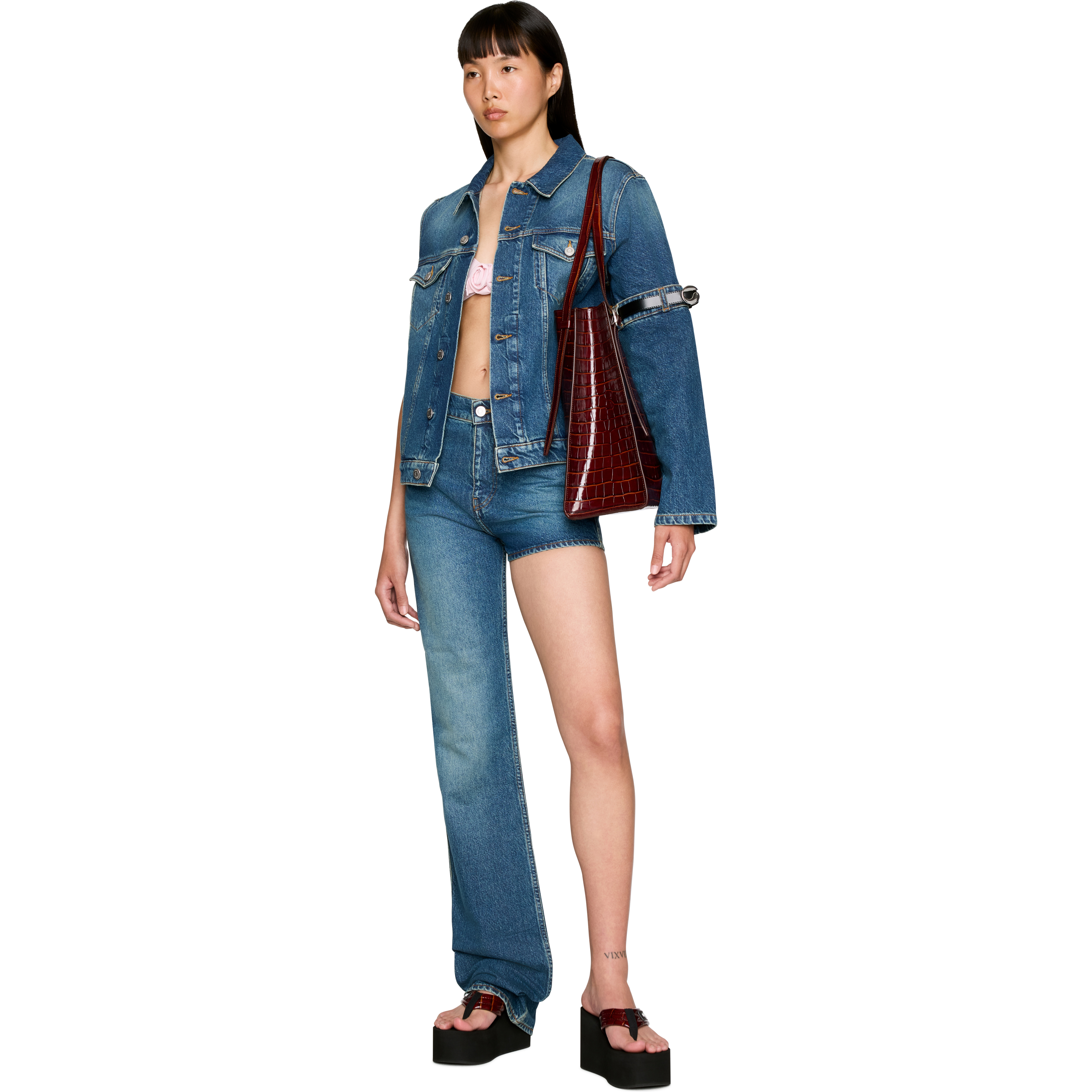 One-Arm Denim Jacket - 4