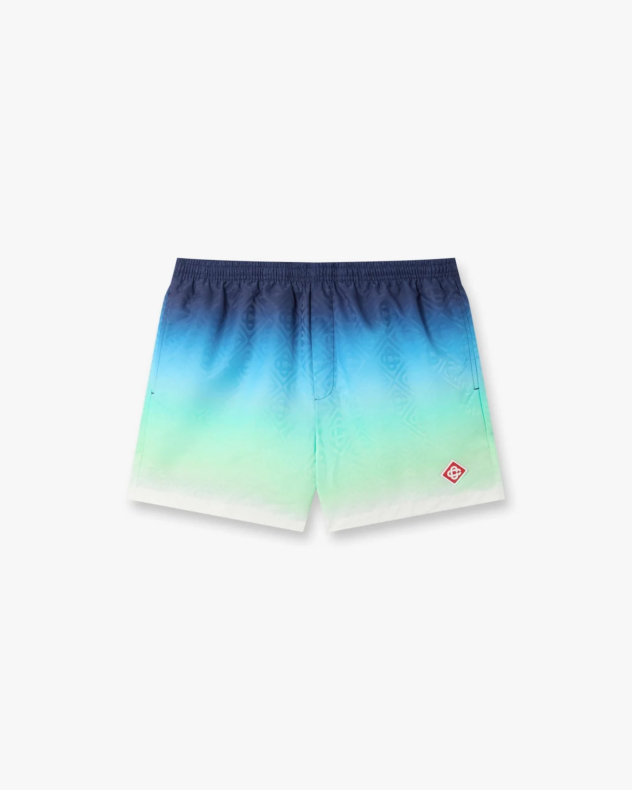Blue & Green Gradient Jacquard Swim Shorts | Casablanca Paris - 1