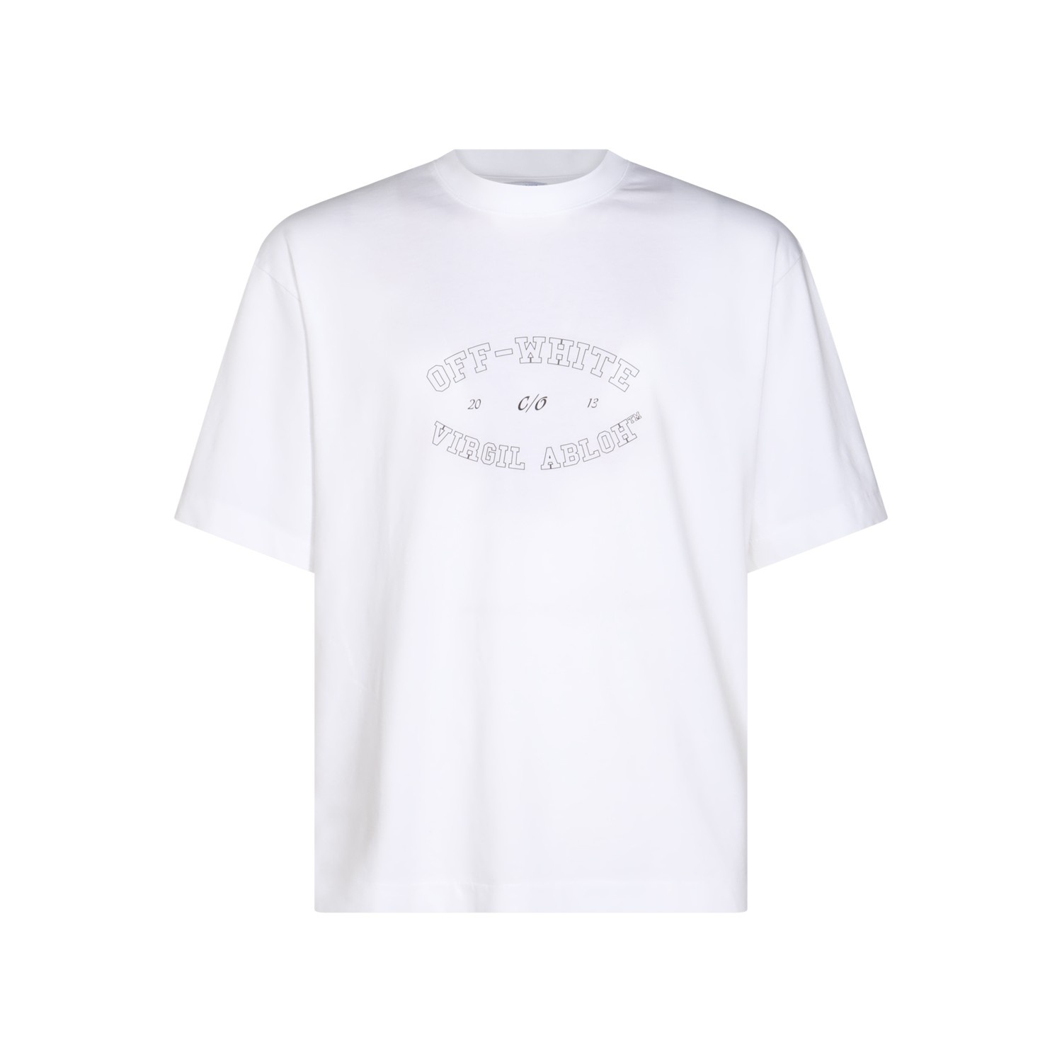 WHITE COTTON T-SHIRT - 1