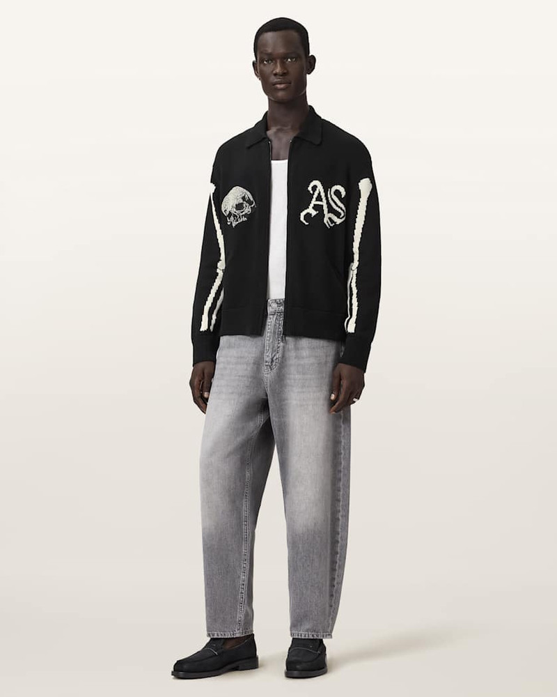 ADRIAN ZIP UP EMBROIDED KNITTED CARDIGAN 6