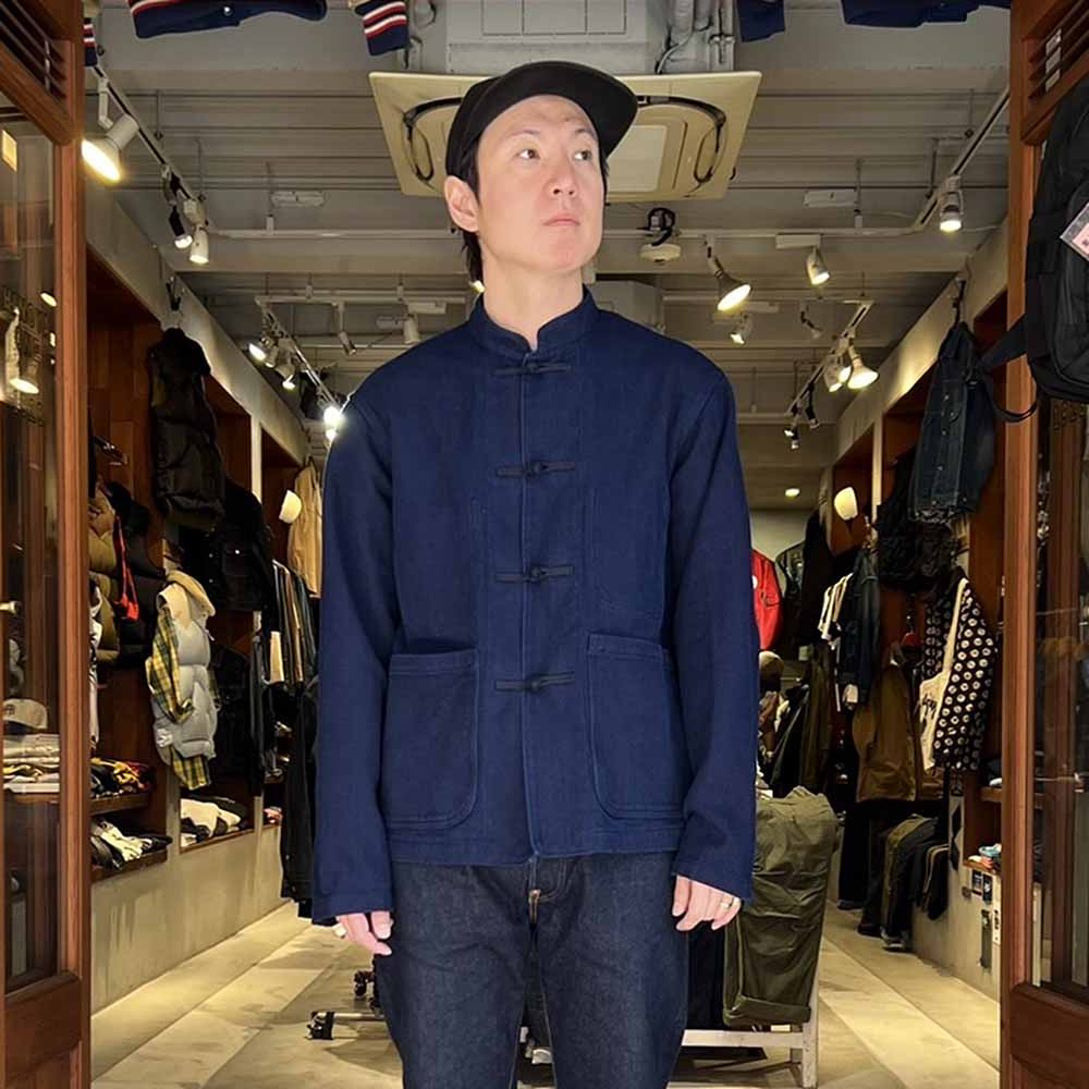 Honnai(Natural Indigo) Nijuu(Double-Weave) Sasiko Orienntaru(Oriental) Jaket - 1016589 - 11