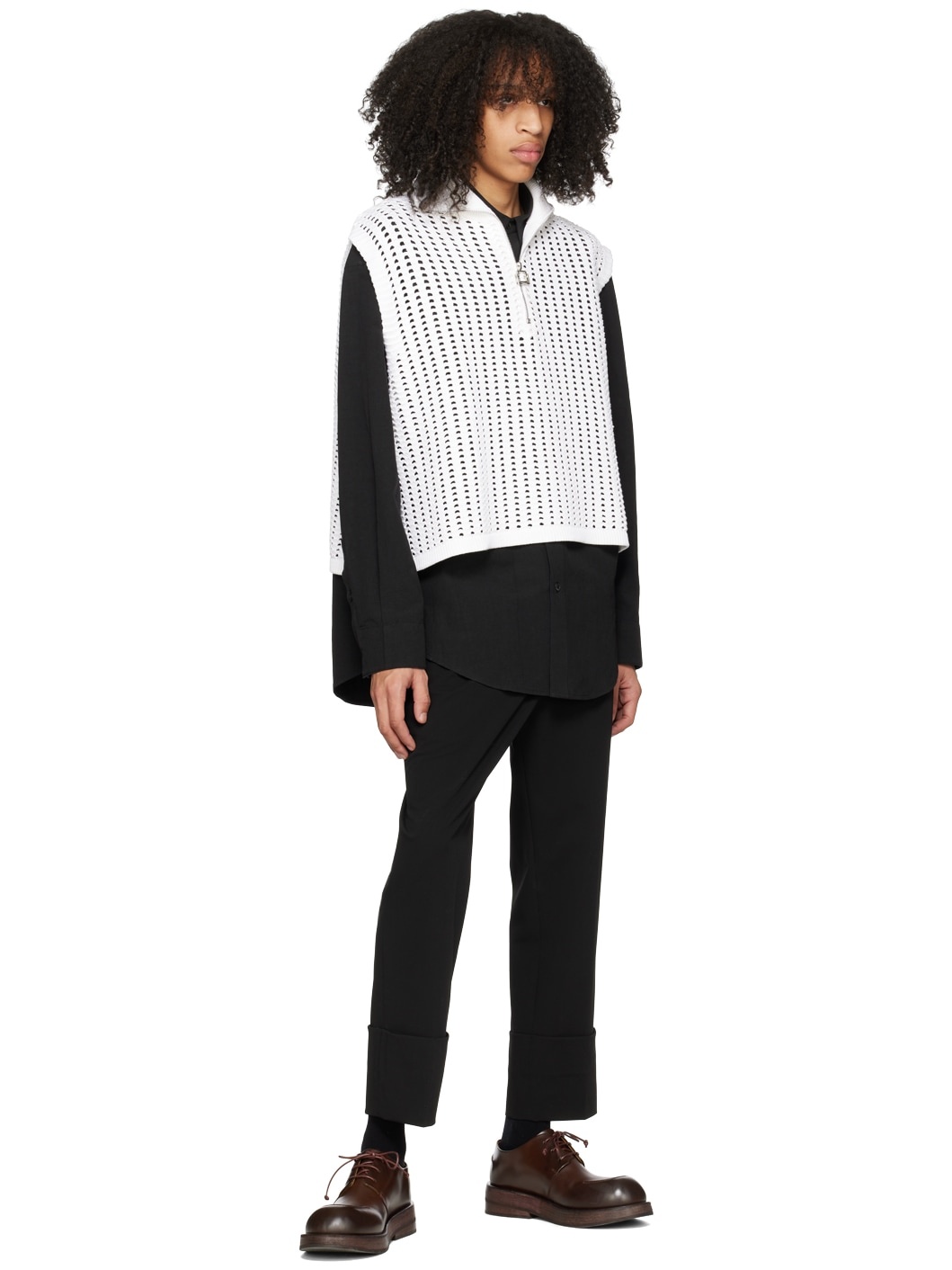 Black Button-Down Shirt - 4
