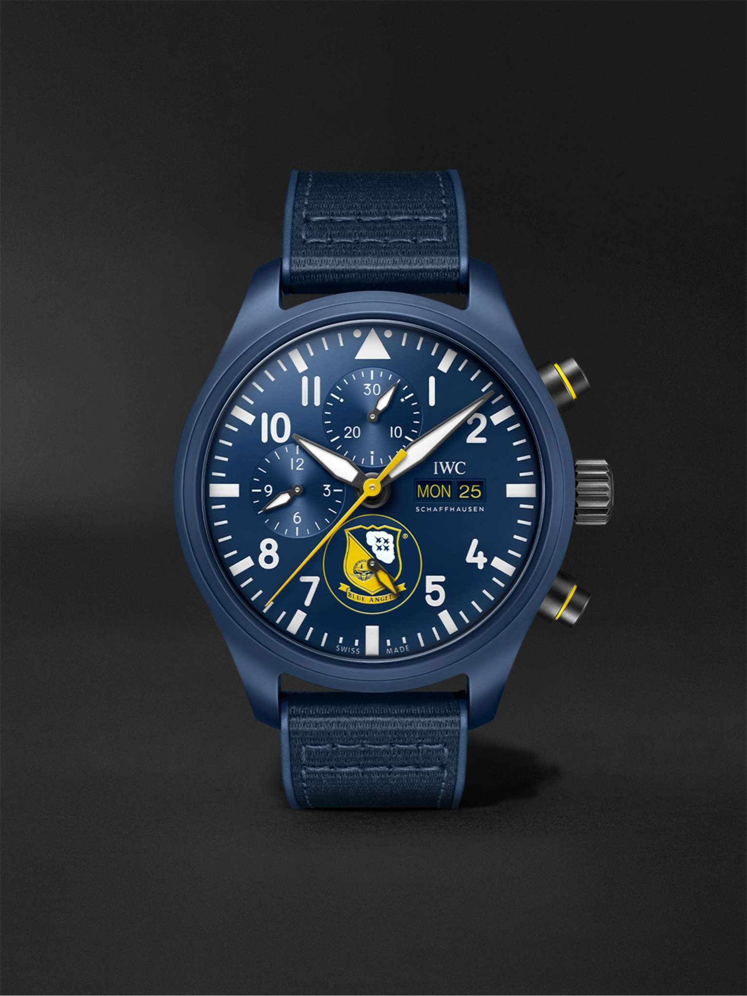 Pilot's Blue Angels II Limited Edition Automatic Chronograph 44.5mm Ceramic and Textile Watch, Ref.  - 1