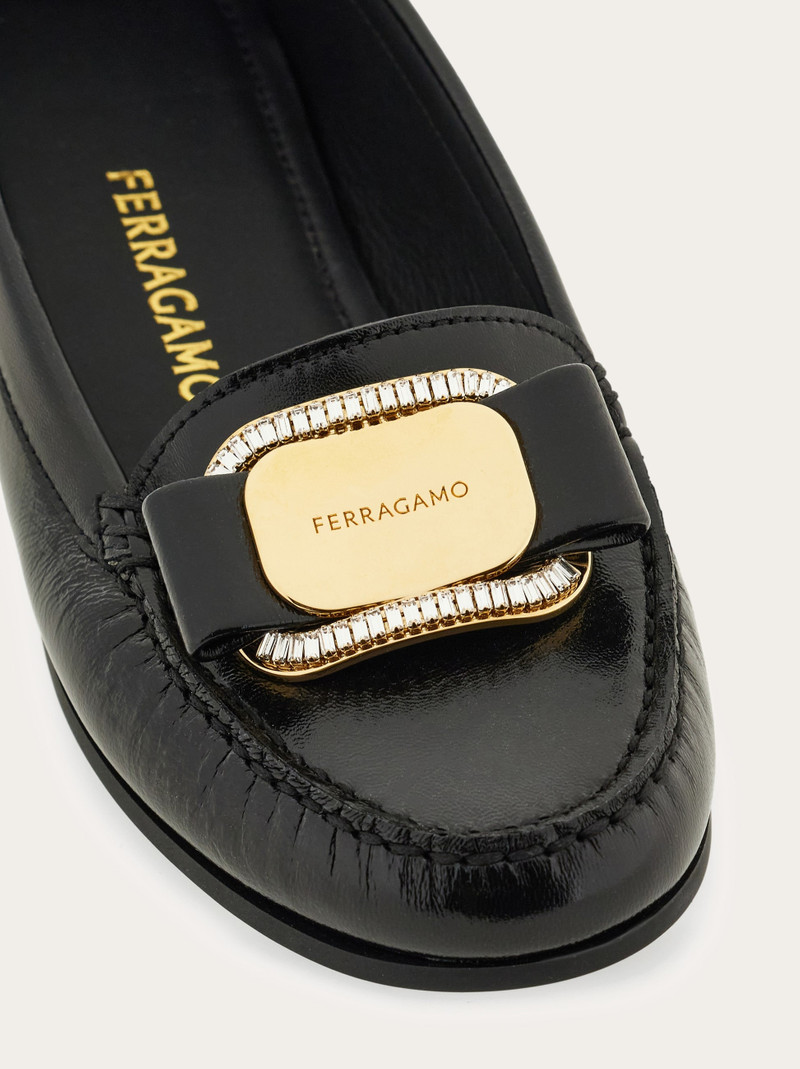 Crystal embellished driver loafer 6