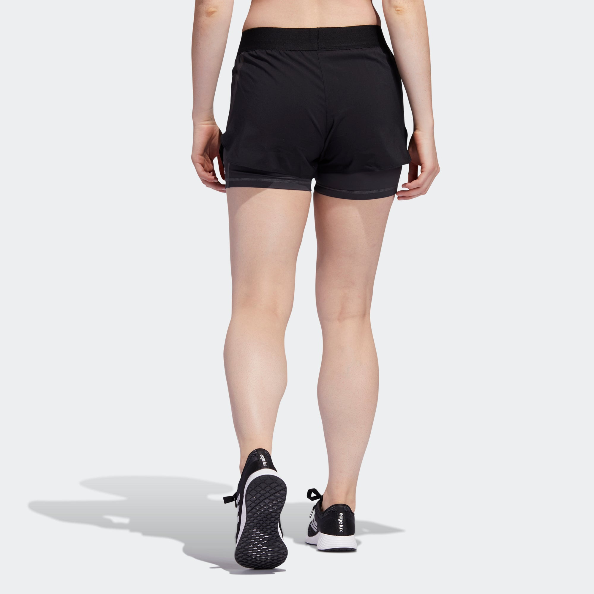 (WMNS) adidas Alphaskin Two-in-One Shorts Asia Sizing 'Black' FJ7130 - 4