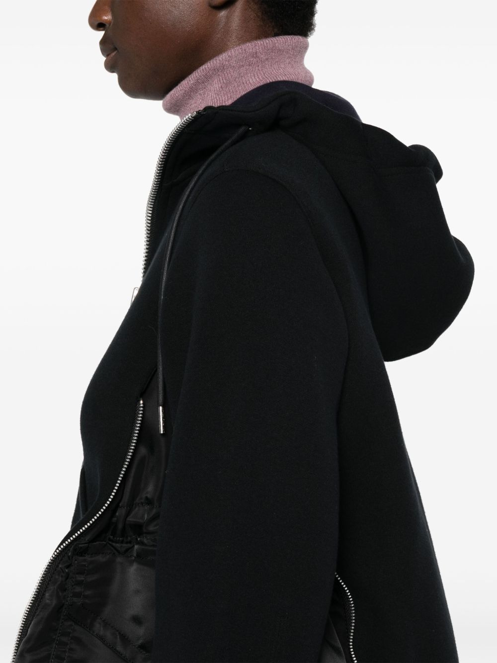 Sacai Women Cotton And Nylon Hoodie - 4