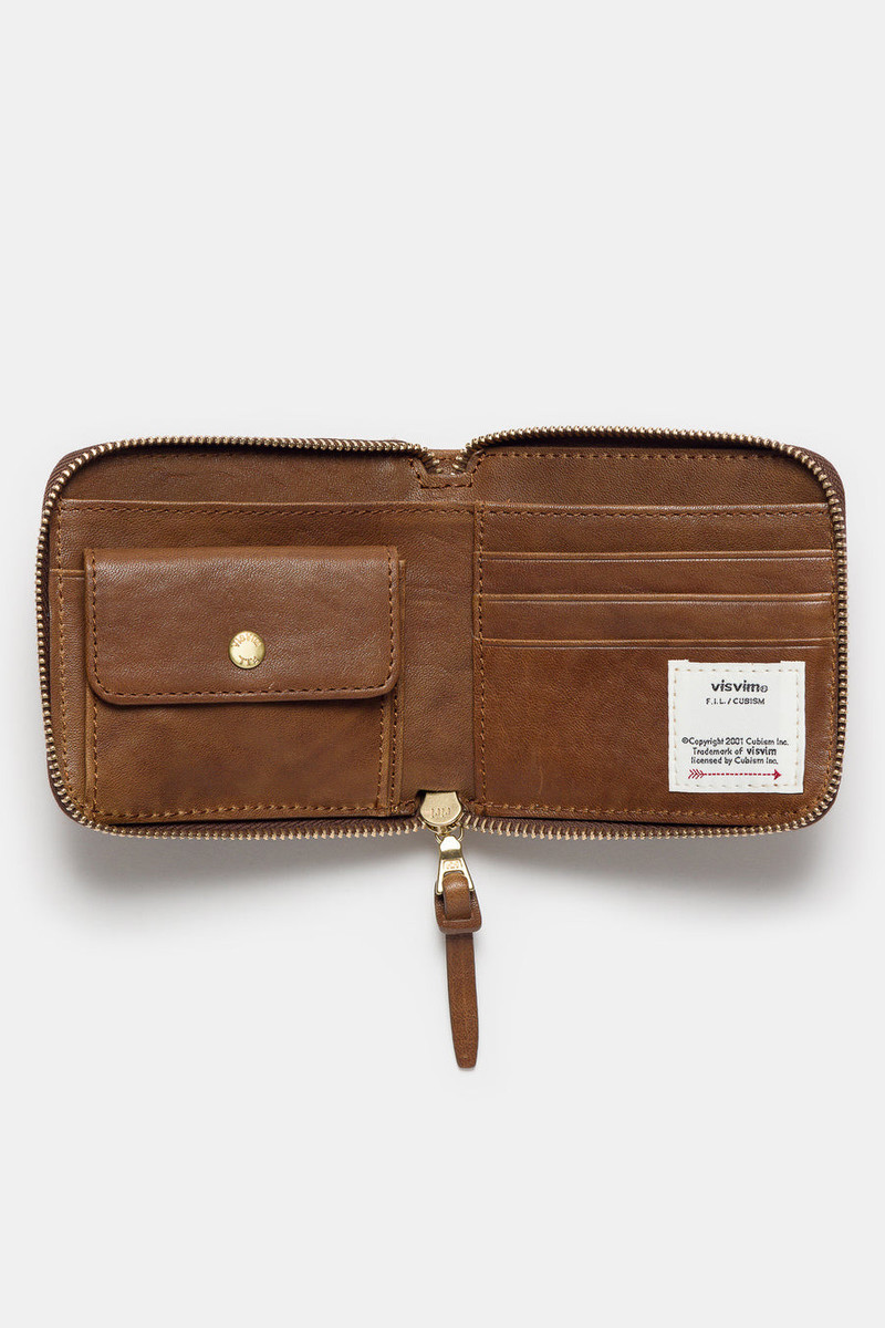 visvim Leather Bi-Fold Wallet in Brown outlook