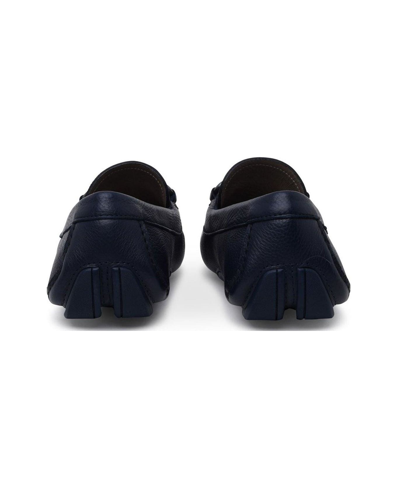 Gancini Plaque Loafers - 4