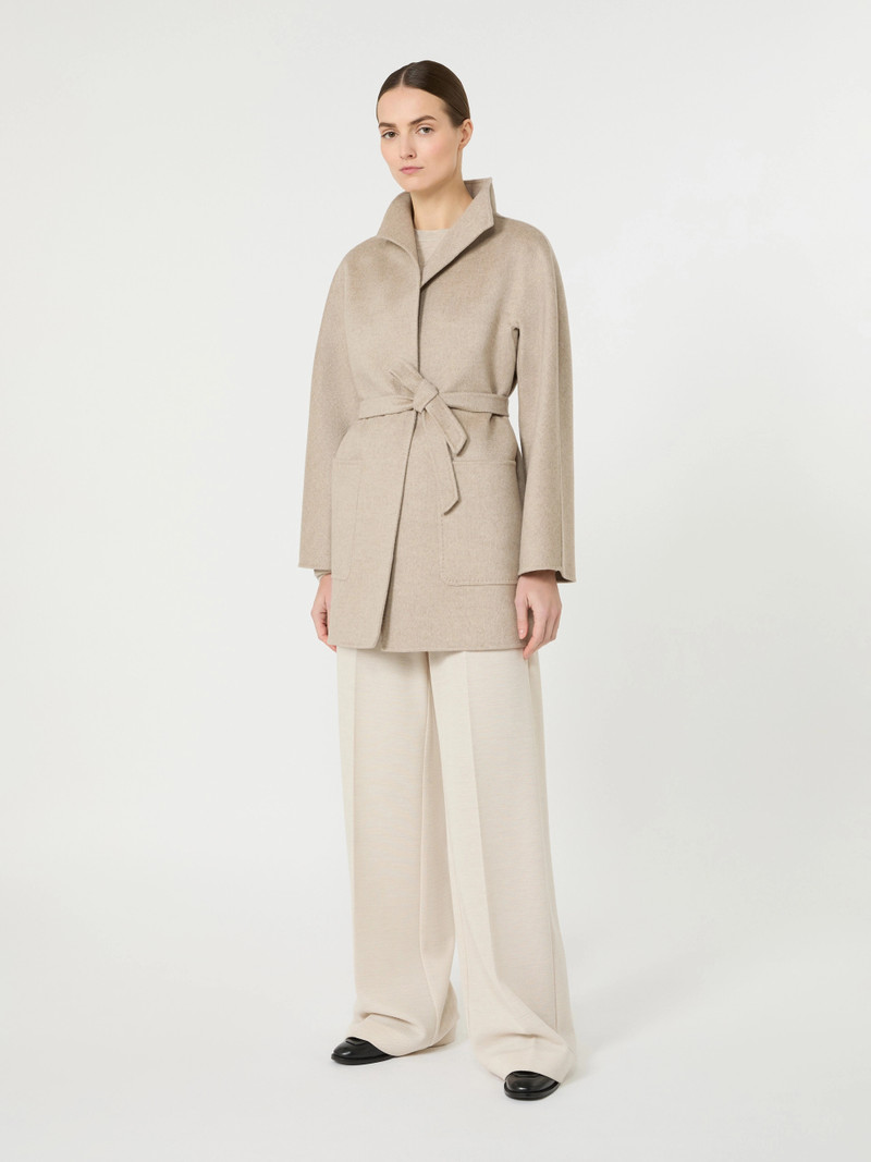 Max Mara EDILE Camel wrap coat - SAND outlook
