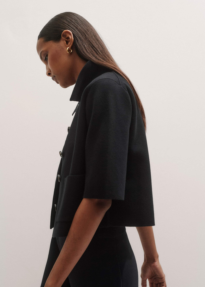 Crop Knit Jacket 7