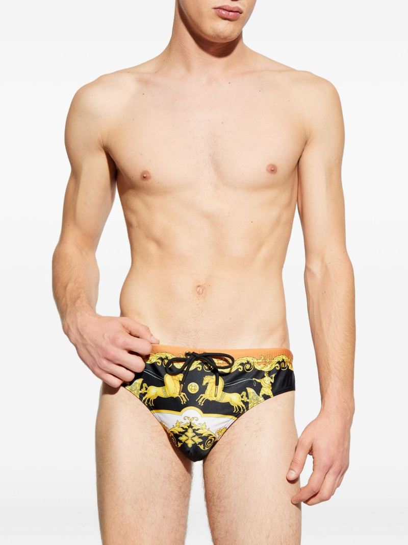 VERSACE signature Baroccoflage print swim trunks outlook