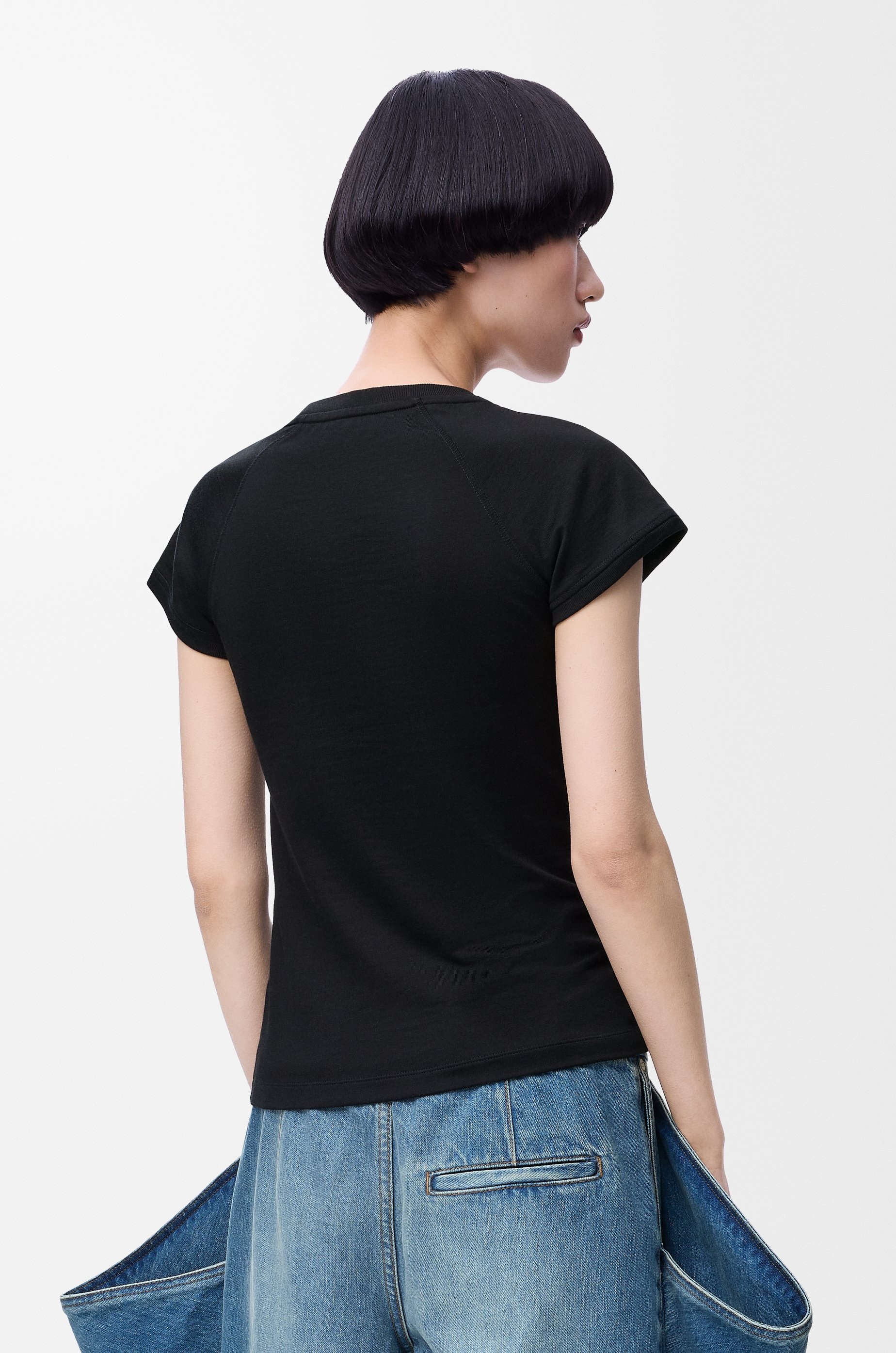 Small fit t-shirt in cotton blend - 4