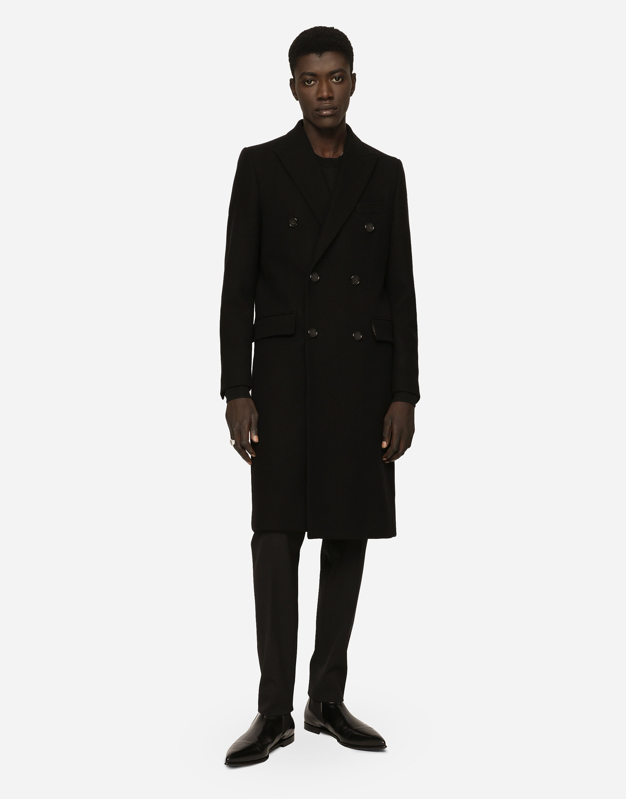 Double-breasted wool coat - 2