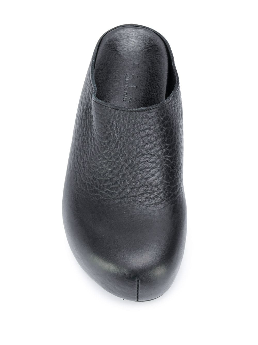 slip-on leather clogs - 4