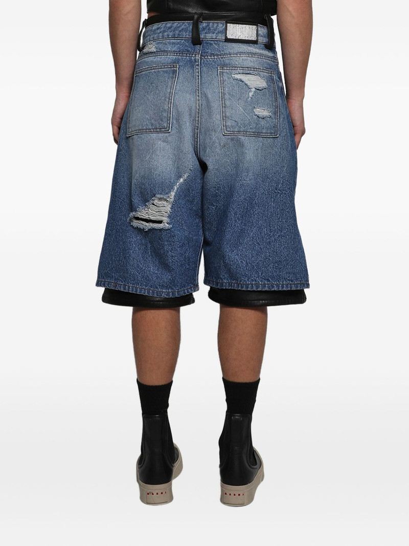 Stacked denim shorts 5