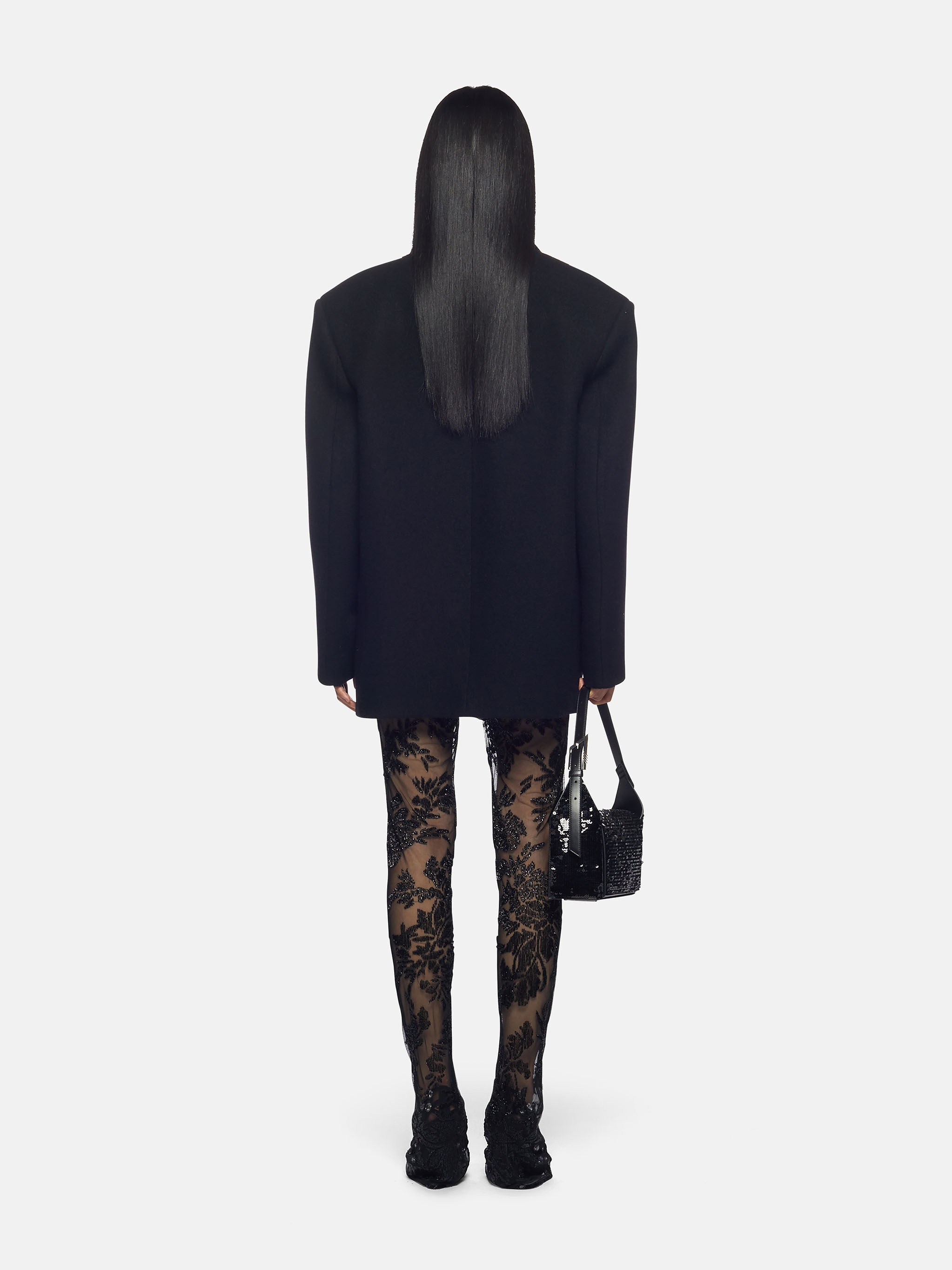 ''GLEN'' BLACK SHORT COAT - 3