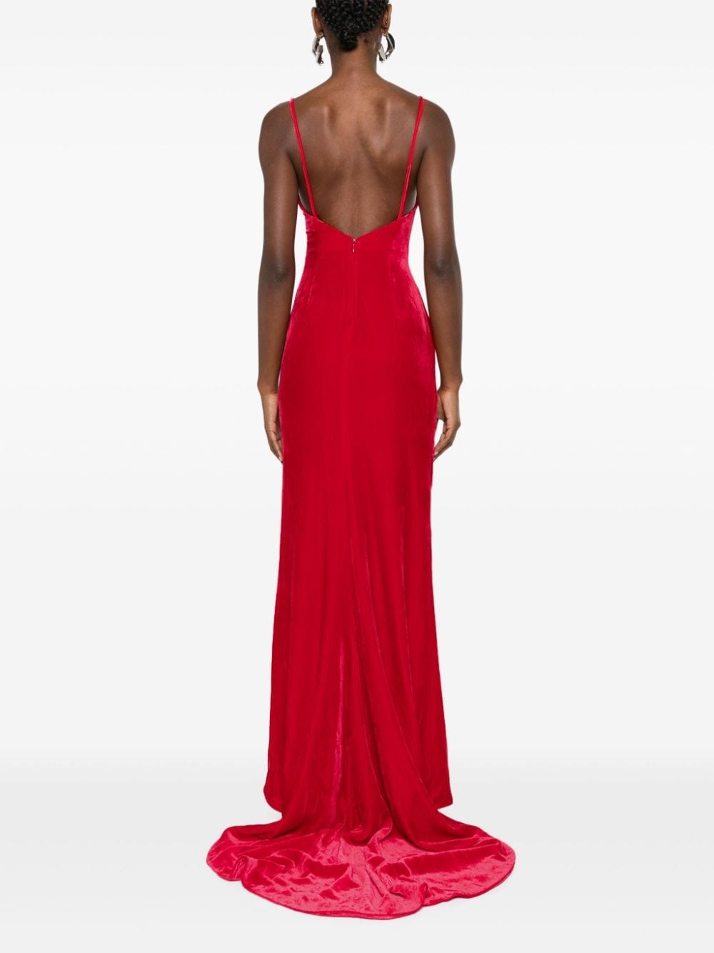 bow velvet gown - 4