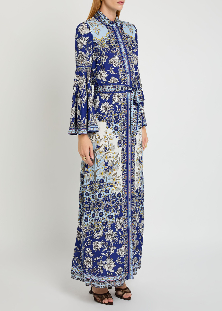 Alice + Olivia Chassidy Printed Maxi Shirt Dress - 2