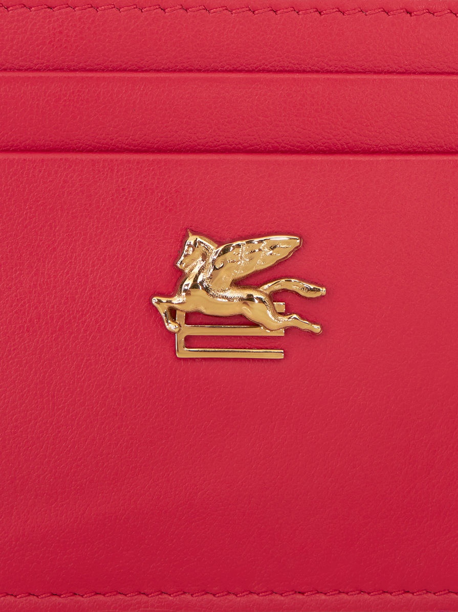 LEATHER CREDIT CARD HOLDER WITH PEGASO - 3