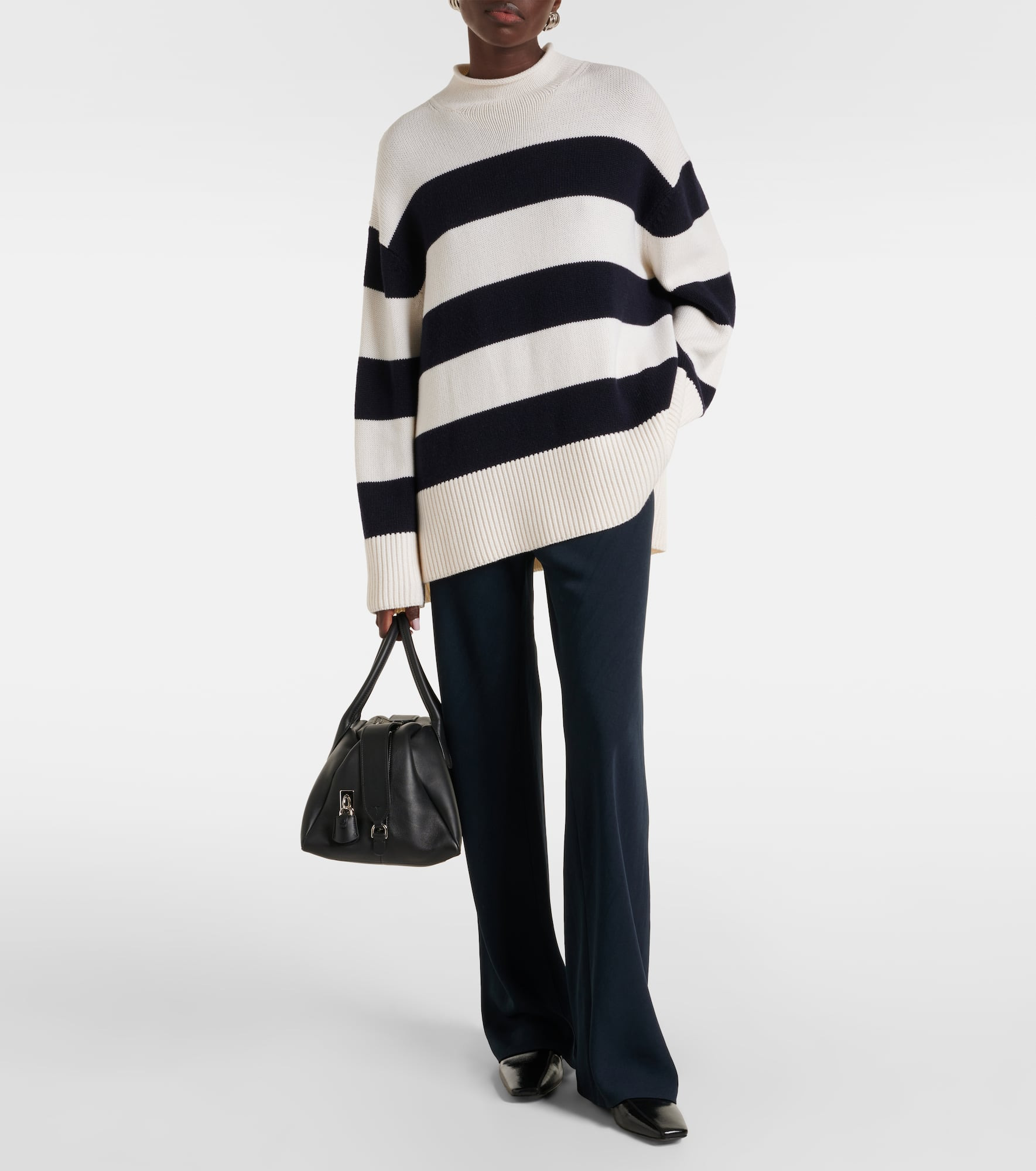 High-rise crêpe pants - 2