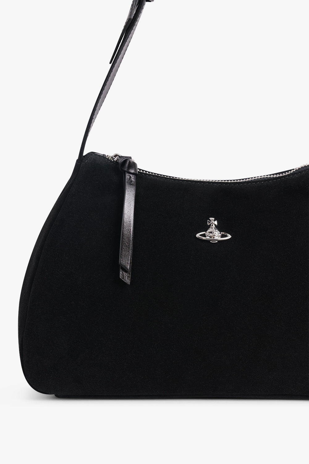 KATE SUEDE SHOULDER BAG | BLACK - 4