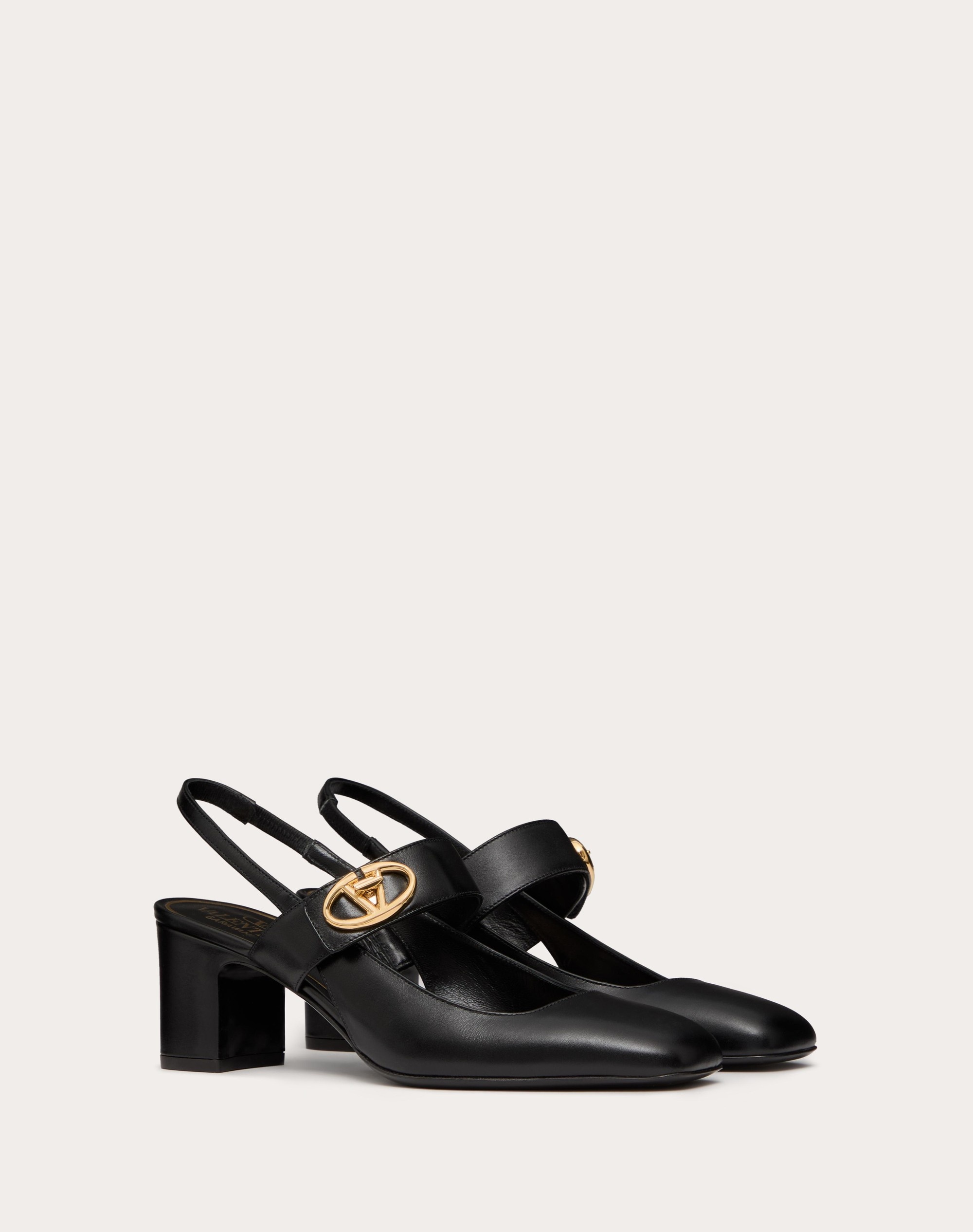 VLOGO LOCKER MARY-JANE SLINGBACK PUMPS IN CALFSKIN 60MM - 2