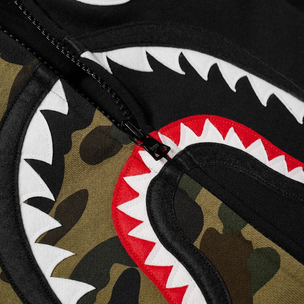 A Bathing Ape Giant Shark Zip Hoody - 3