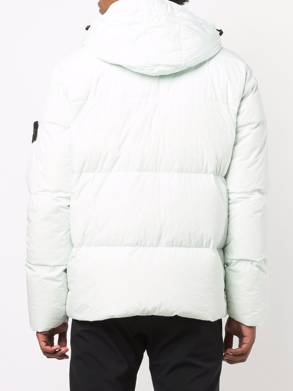 logo-patch puffer jacket - 4