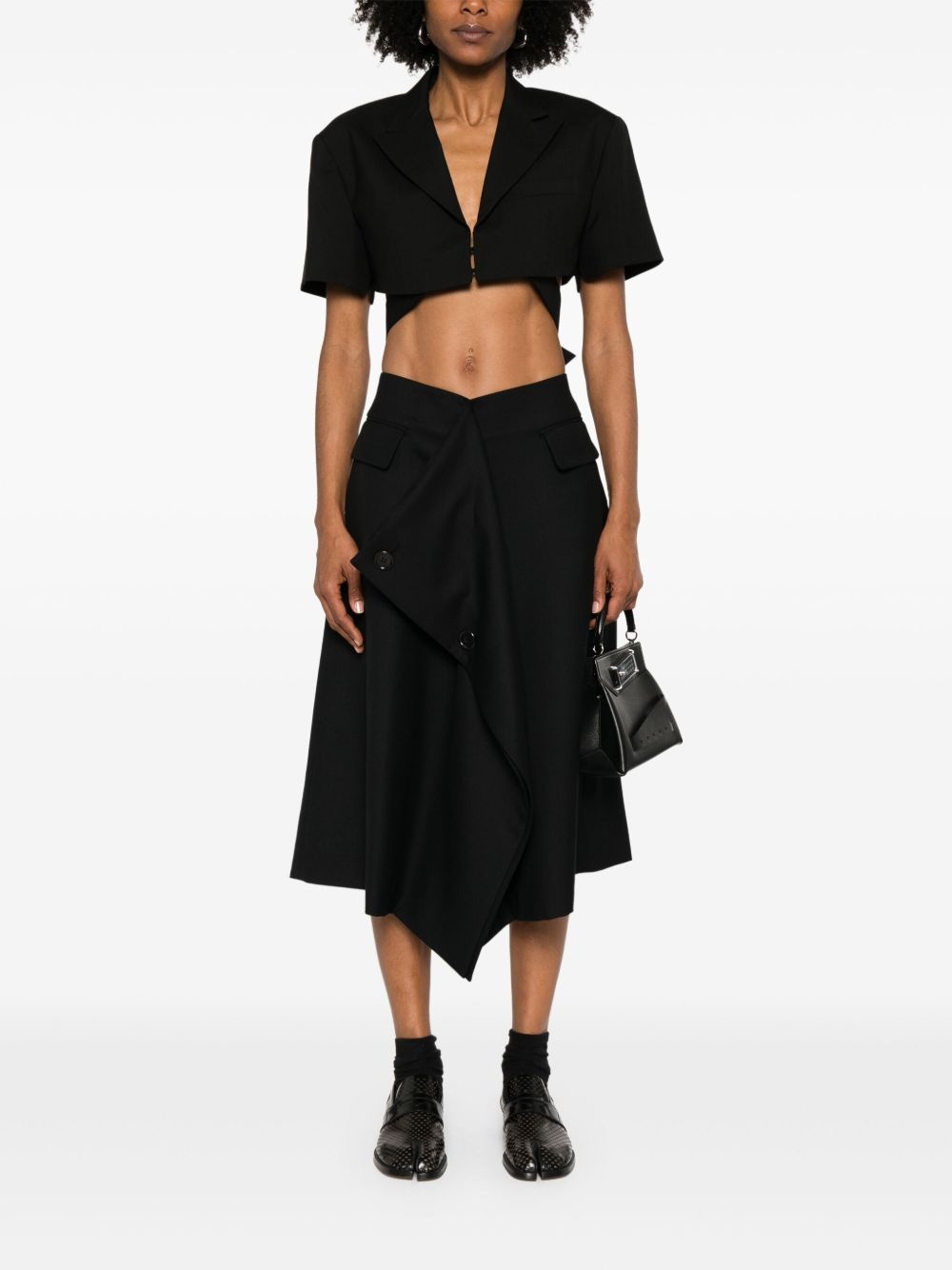 wool midi skirt - 2