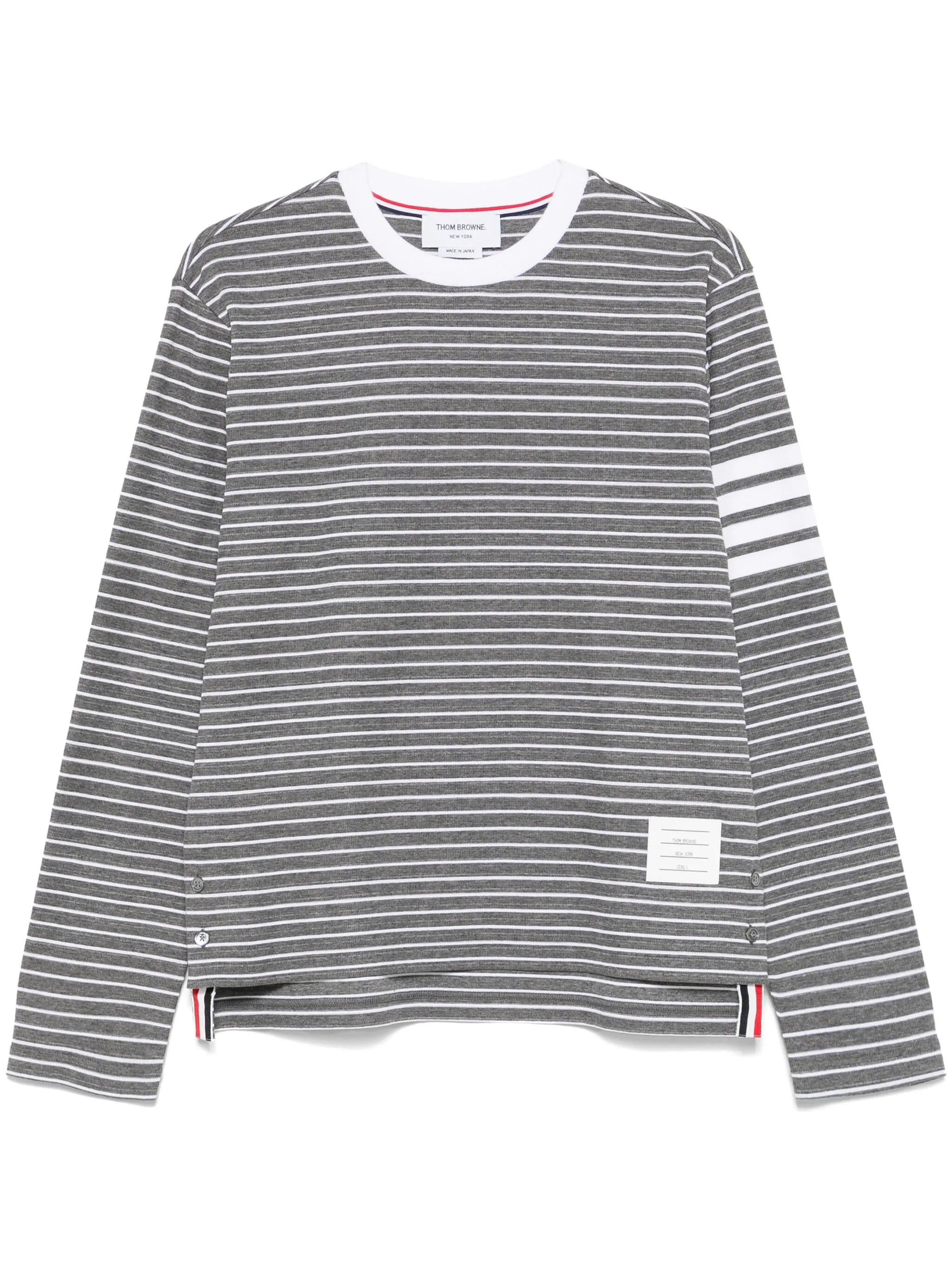 4-Bar stripe long-sleeve T-shirt - 1