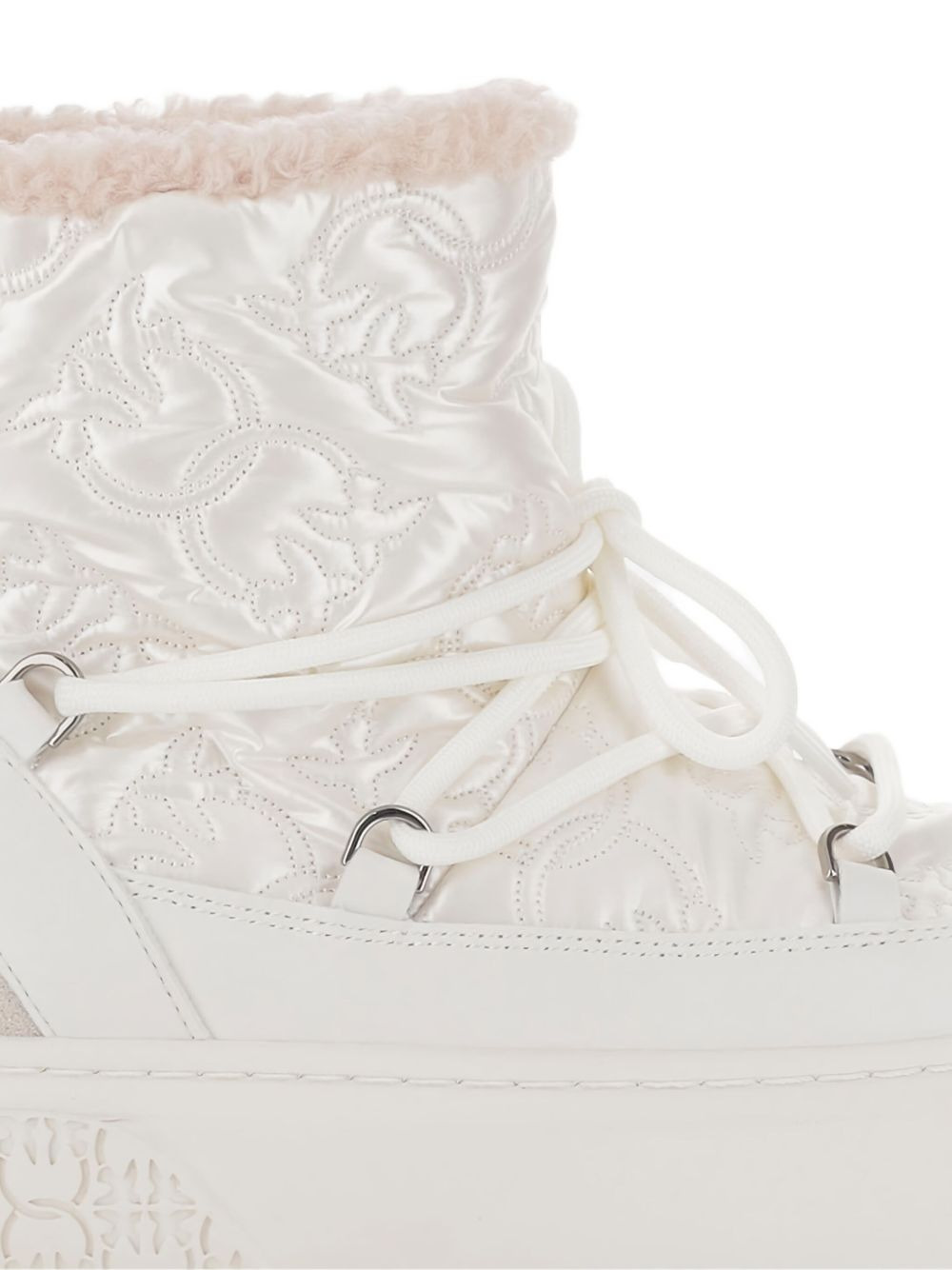 quilted platform boots - 4