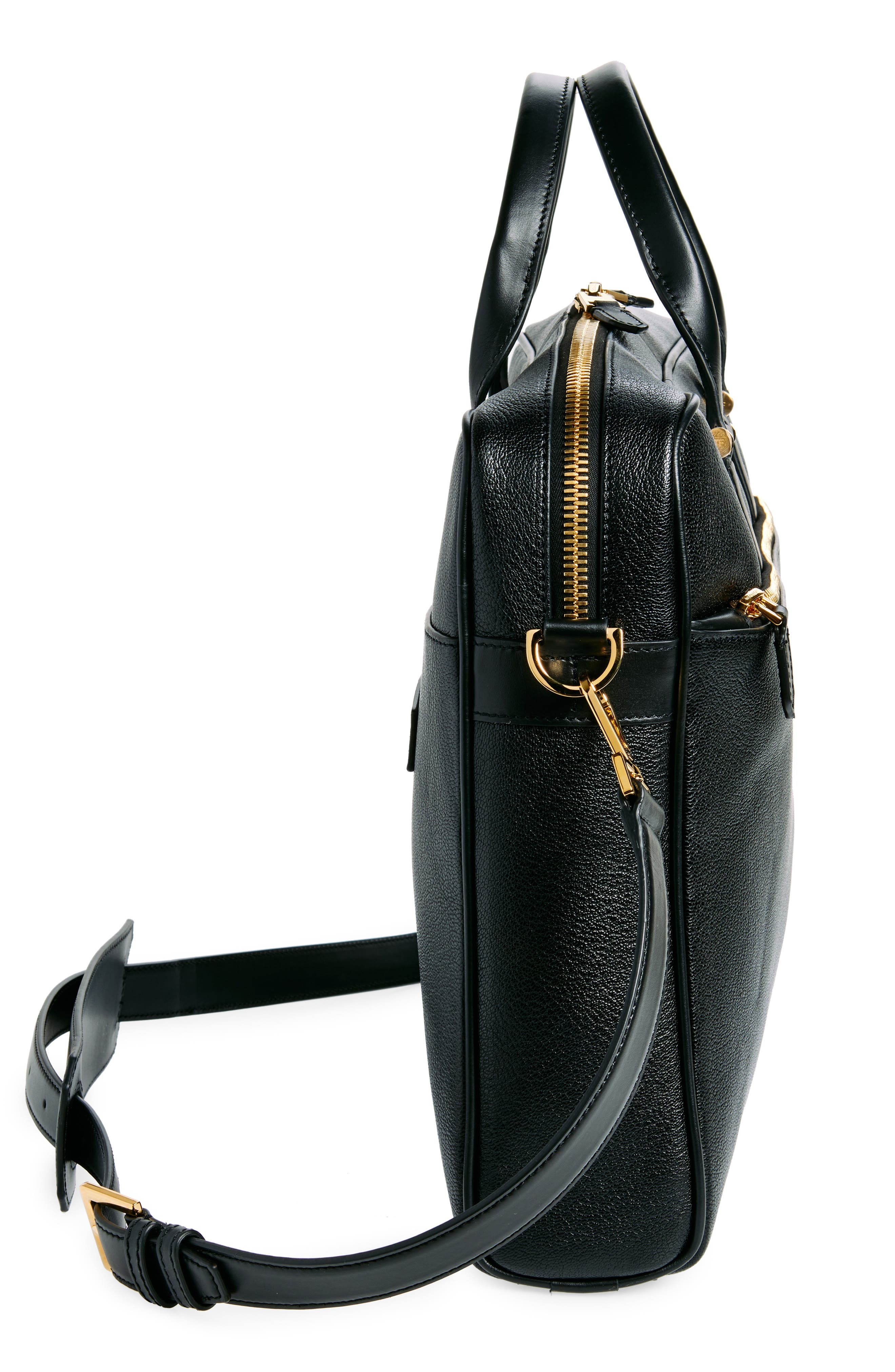 TOM FORD Leather Briefcase in Black at Nordstrom - 6