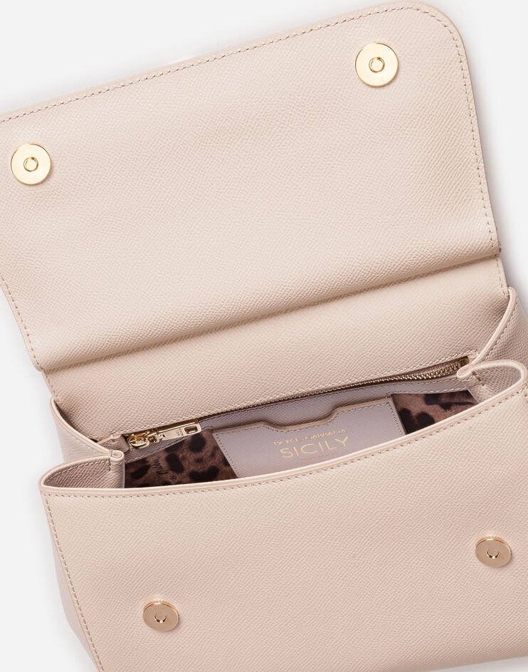 Medium Sicily handbag in dauphine leather - 4