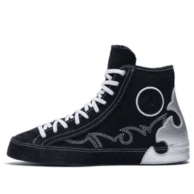 (WMNS) Converse Chuck Taylor All Star Sasha High Top Black Silver 'Blue White' 565002C - 1
