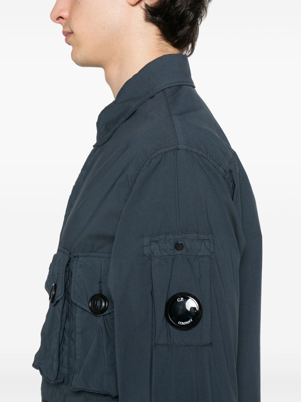 Lens-detailed overshirt - 5