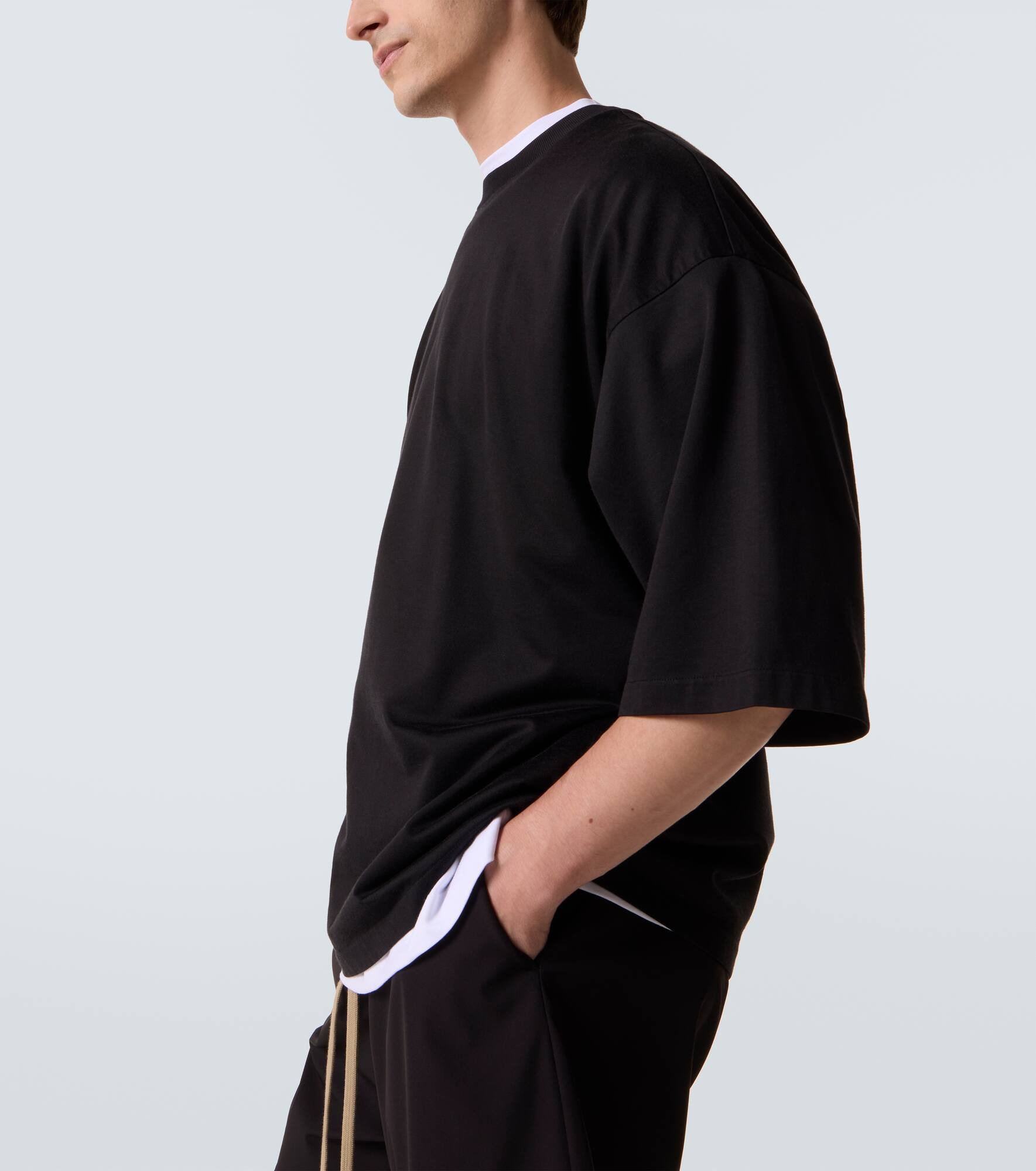 Cotton-blend jersey T-shirt - 5