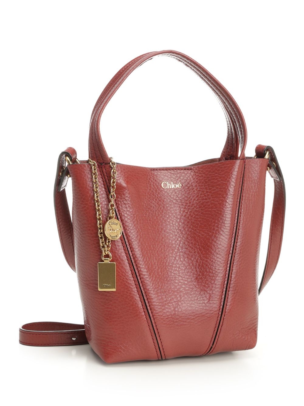 Chloé Spin Shoulder Bags Black - 2