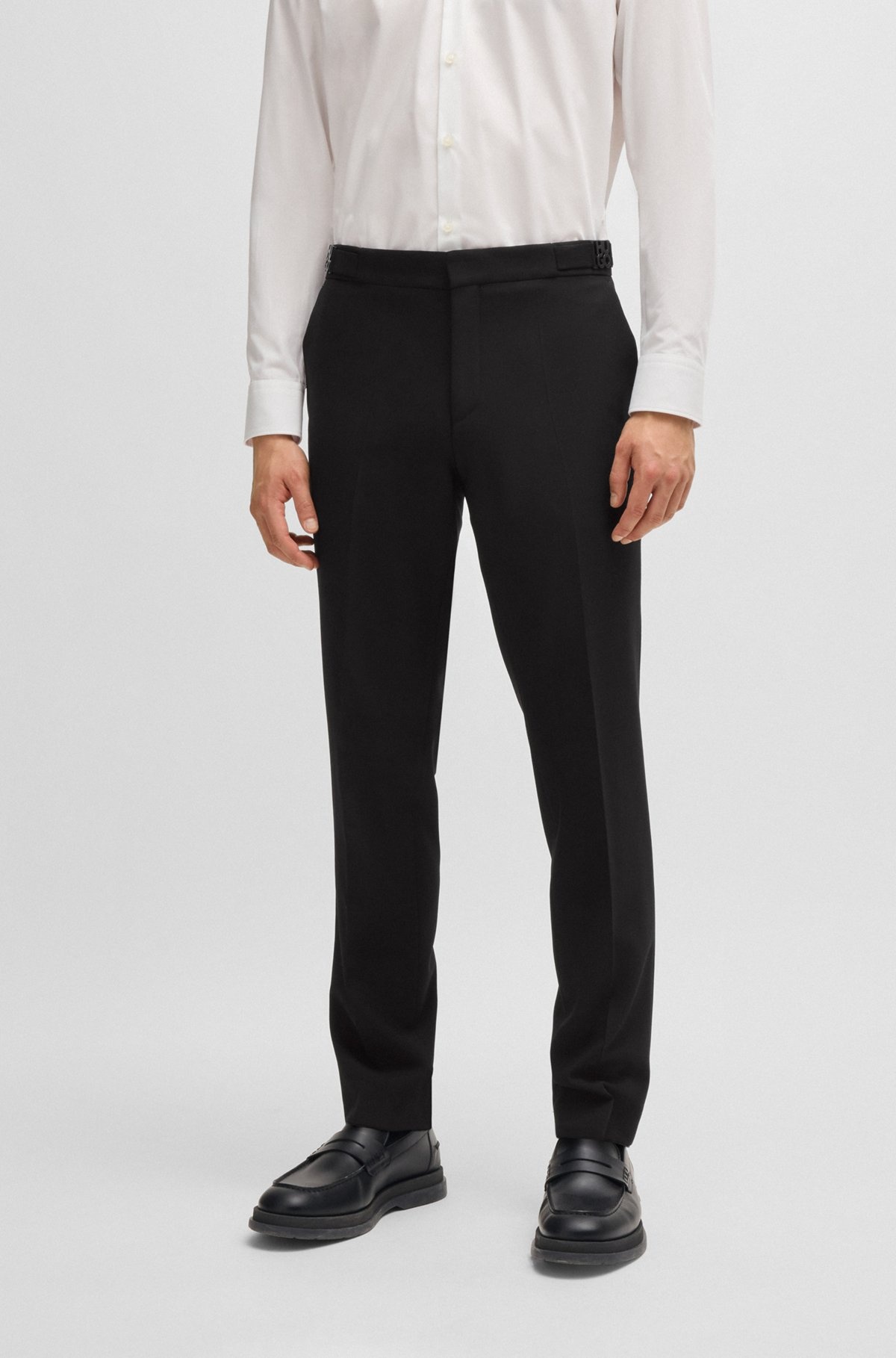 SLIM-FIT TROUSERS IN PERFORMANCE-STRETCH WOOL - 2