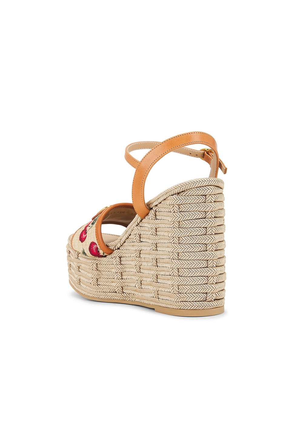 V Logo Signature Espadrilla Wedge - 3