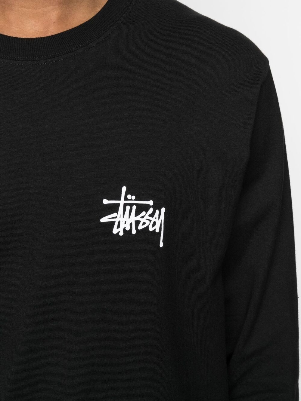 logo embroidered cotton sweatshirt - 5