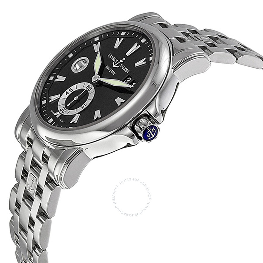 Ulysse Nardin GMT Big Date Black Dial Stainless Steel Men's Watch 243-55-7-92 - 2