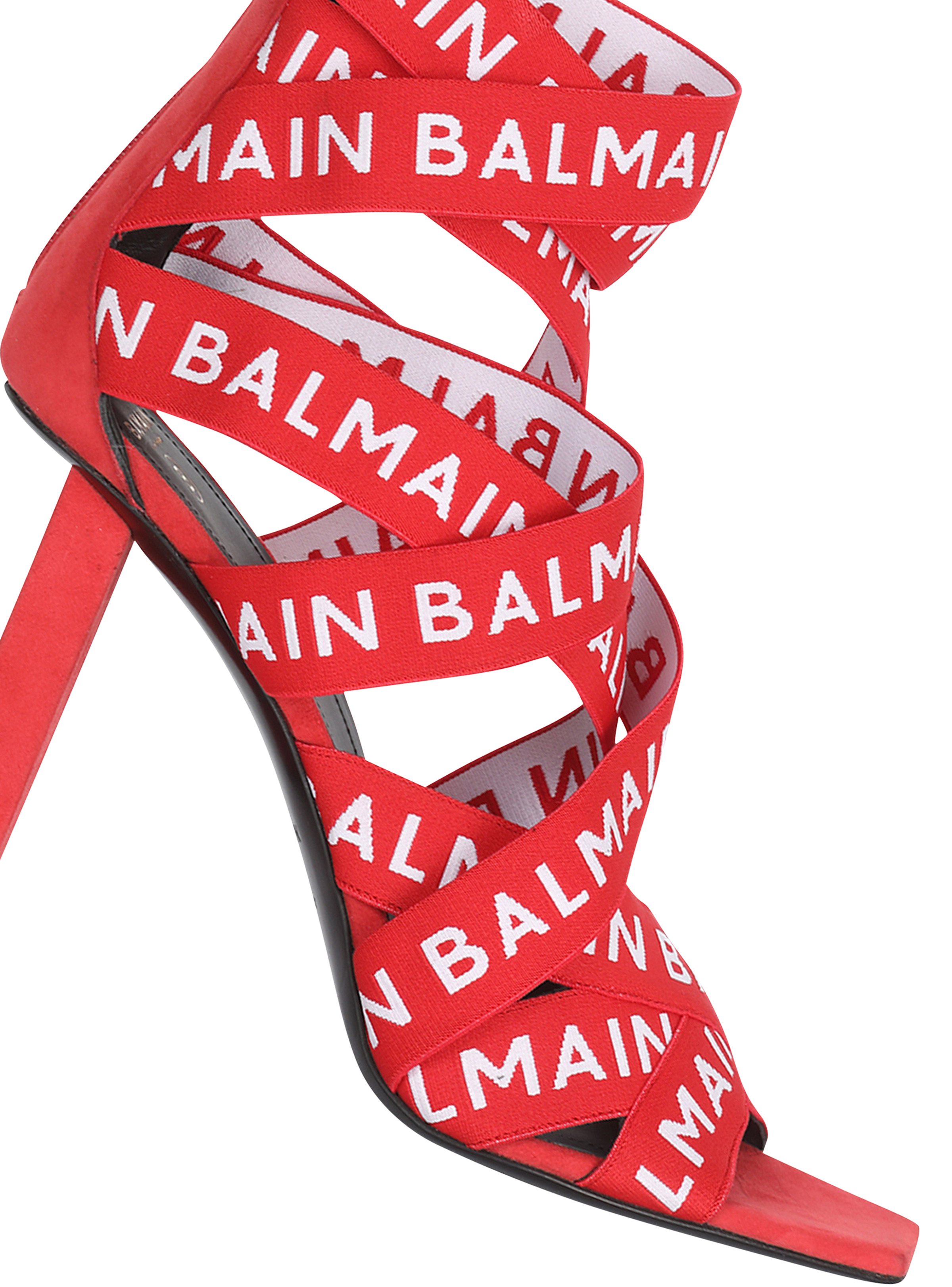 HIGH SUMMER CAPSULE - Union sandals with  Balmain logo print - 5