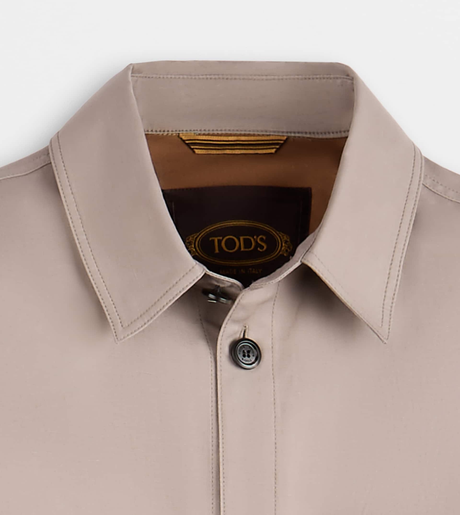 LINEN BLEND SHIRT JACKET - GREY - 2