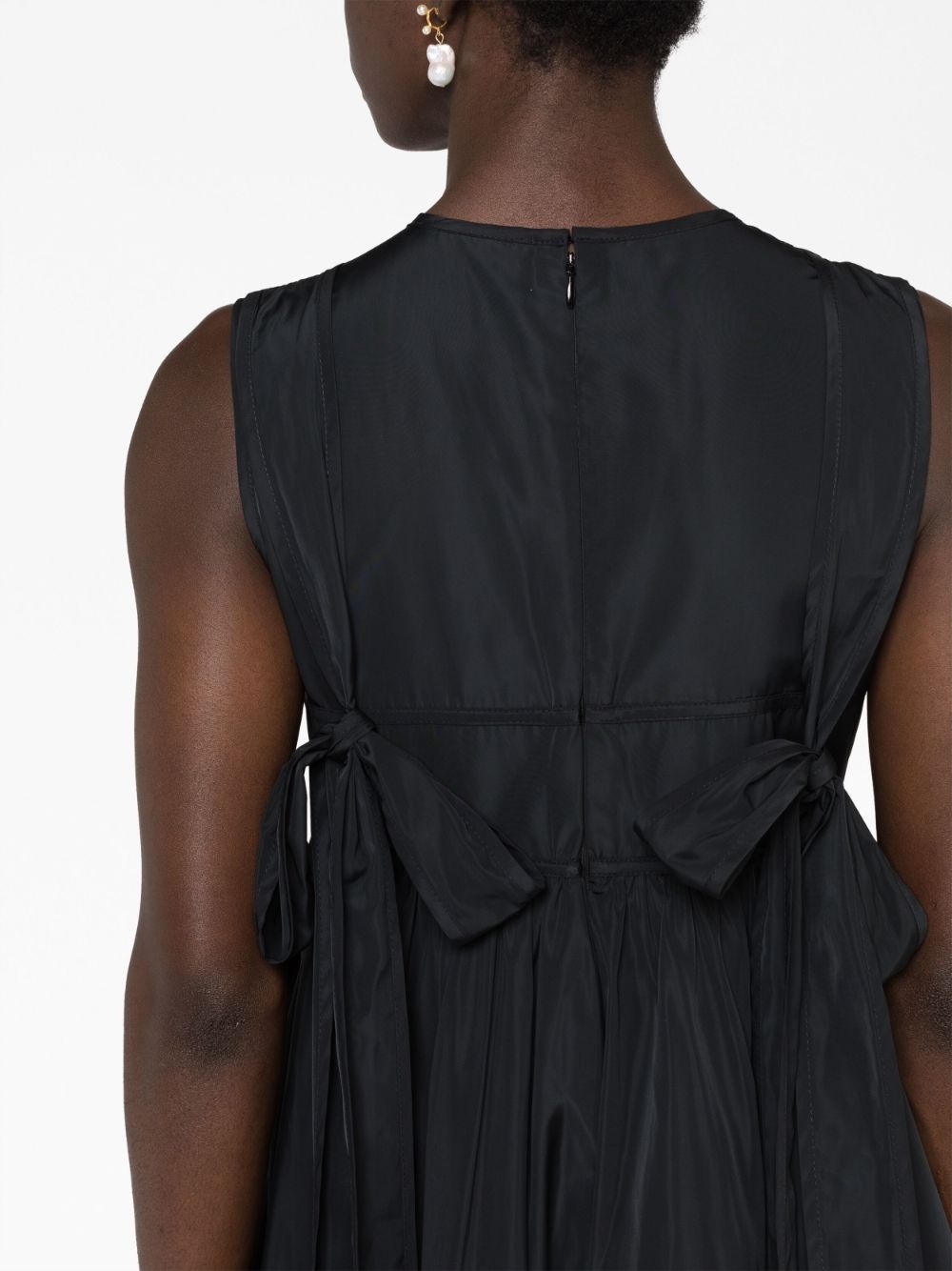 Divya bow-embellished faille minidress - 3