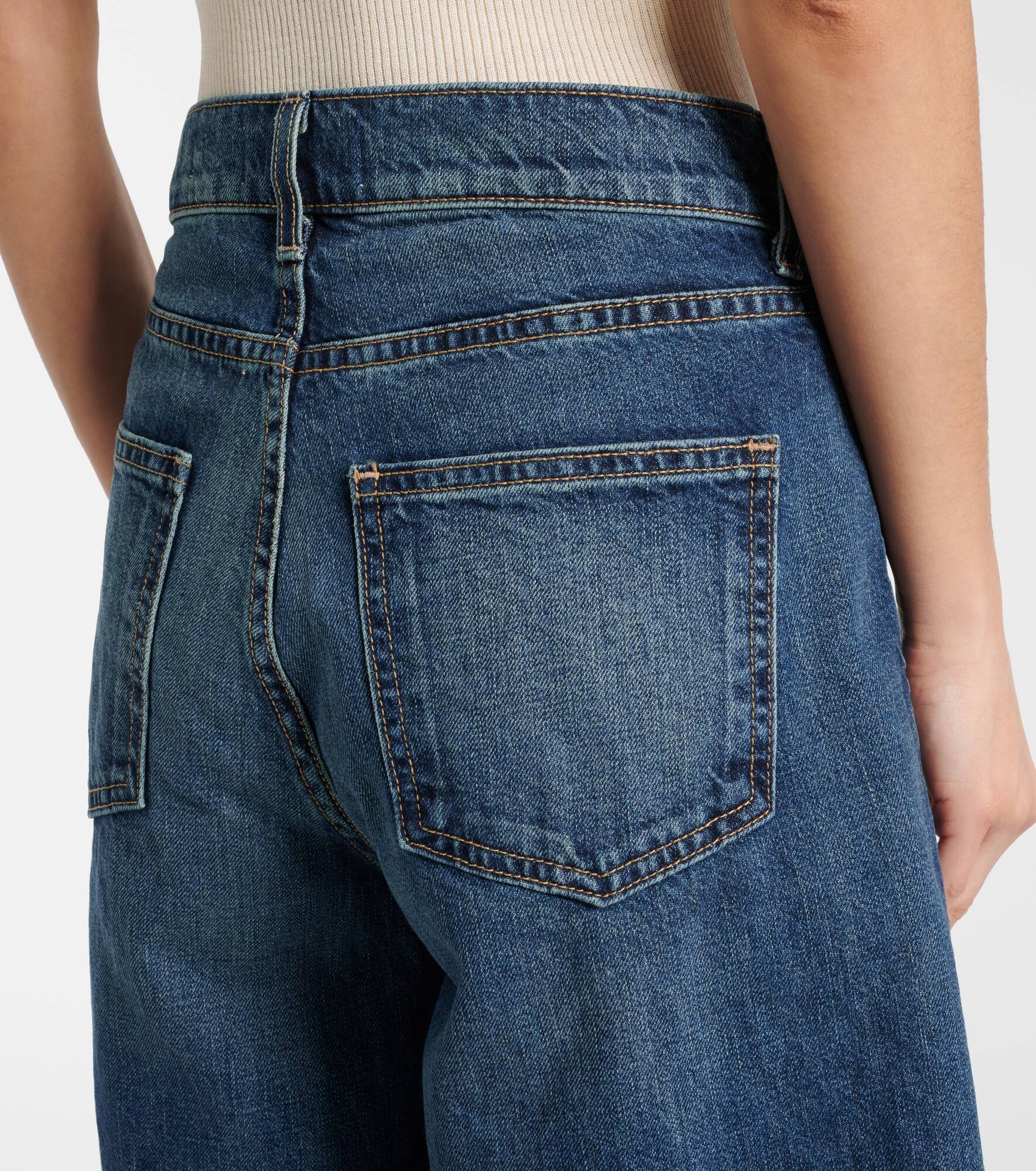 High-rise denim shorts - 5