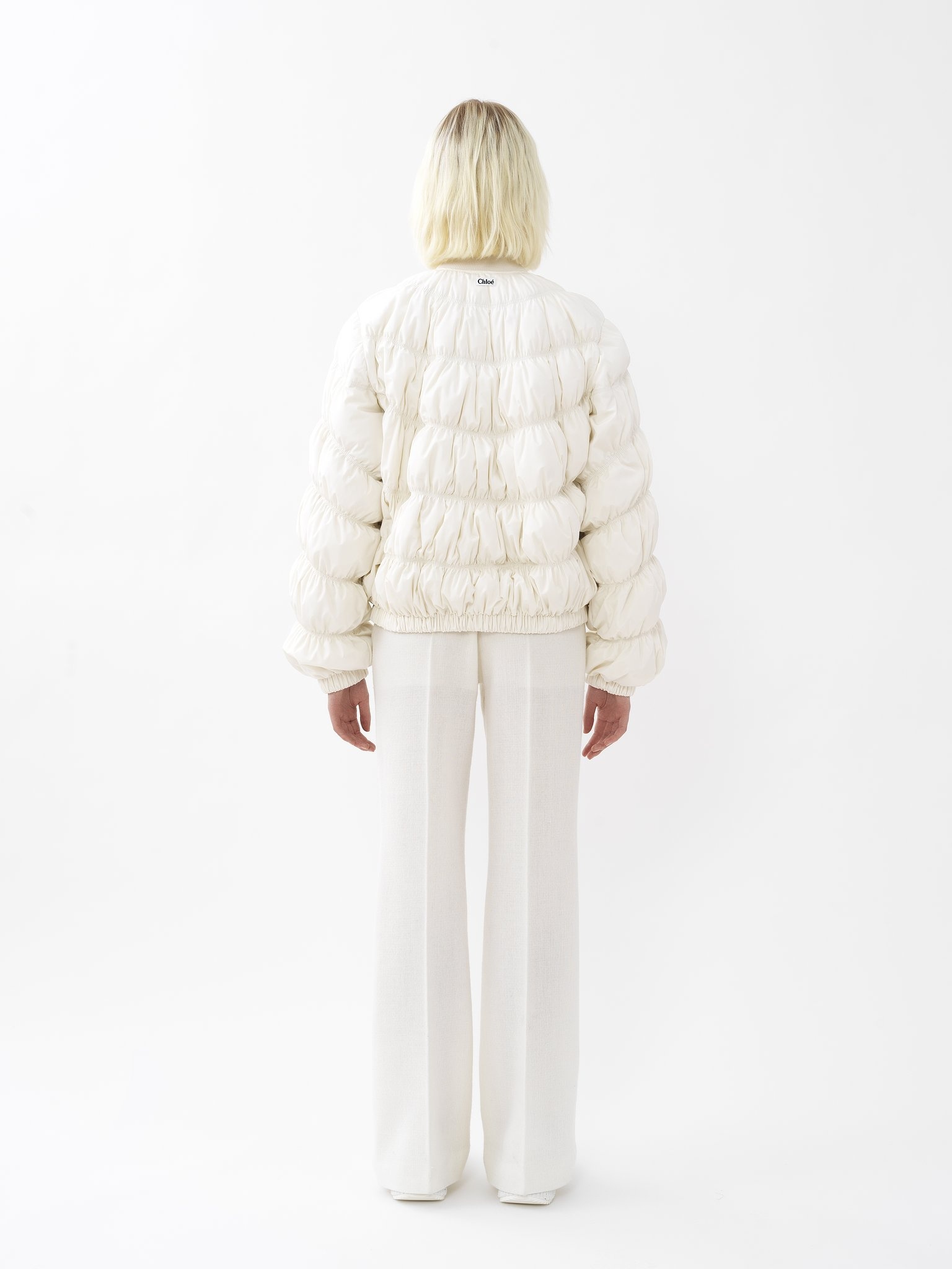 RUCHED PUFFER JACKET - 5