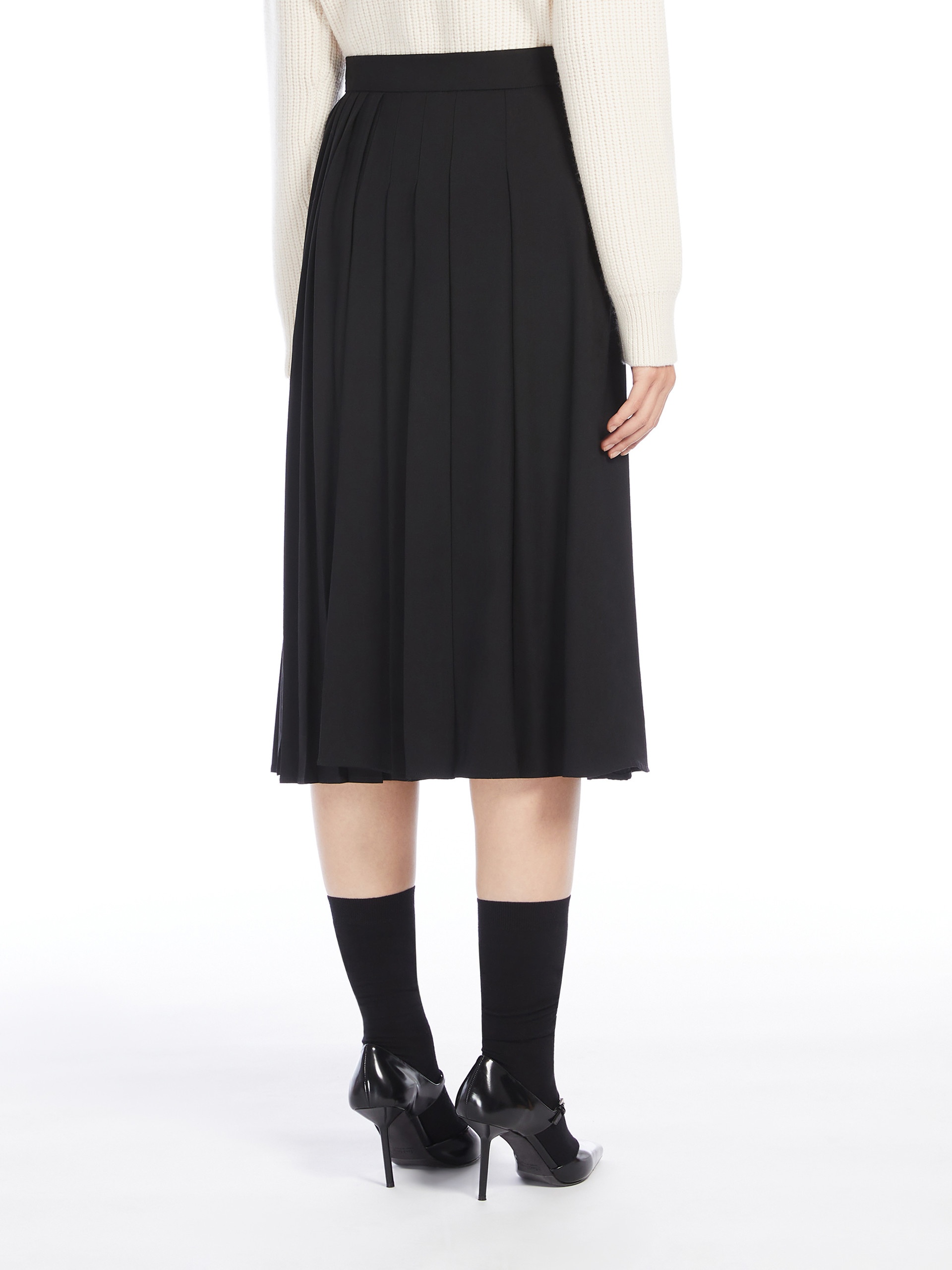 ESTELLA Pleated wool skirt - 4