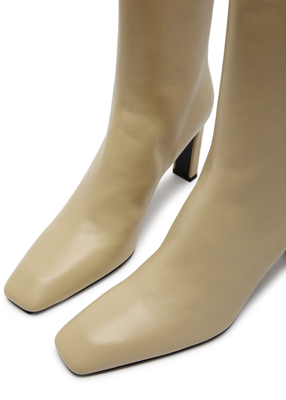 Toteme 80 Leather Mid-calf Boots - 3